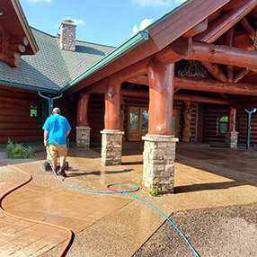 Commercial Paver & Concrete Cleaning