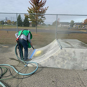Graffiti Removal From Skatepark in Minneapolis